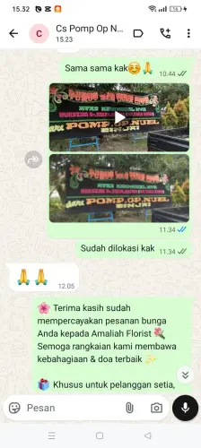 Testimonial Papan Bunga cingcin