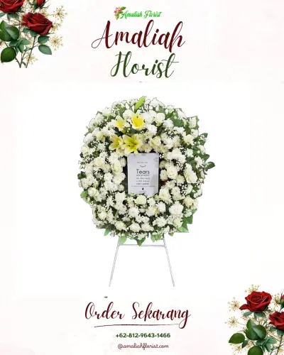 Krans Bunga Duka Cita cingcin